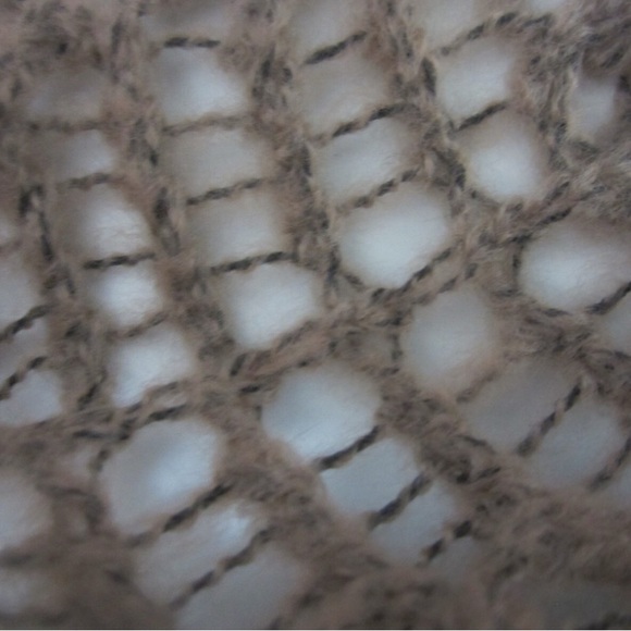 Simply Noelle Tan Convertible L/XL Open Knit Cardigan or Flare Tunic. EUC - Picture 8 of 10